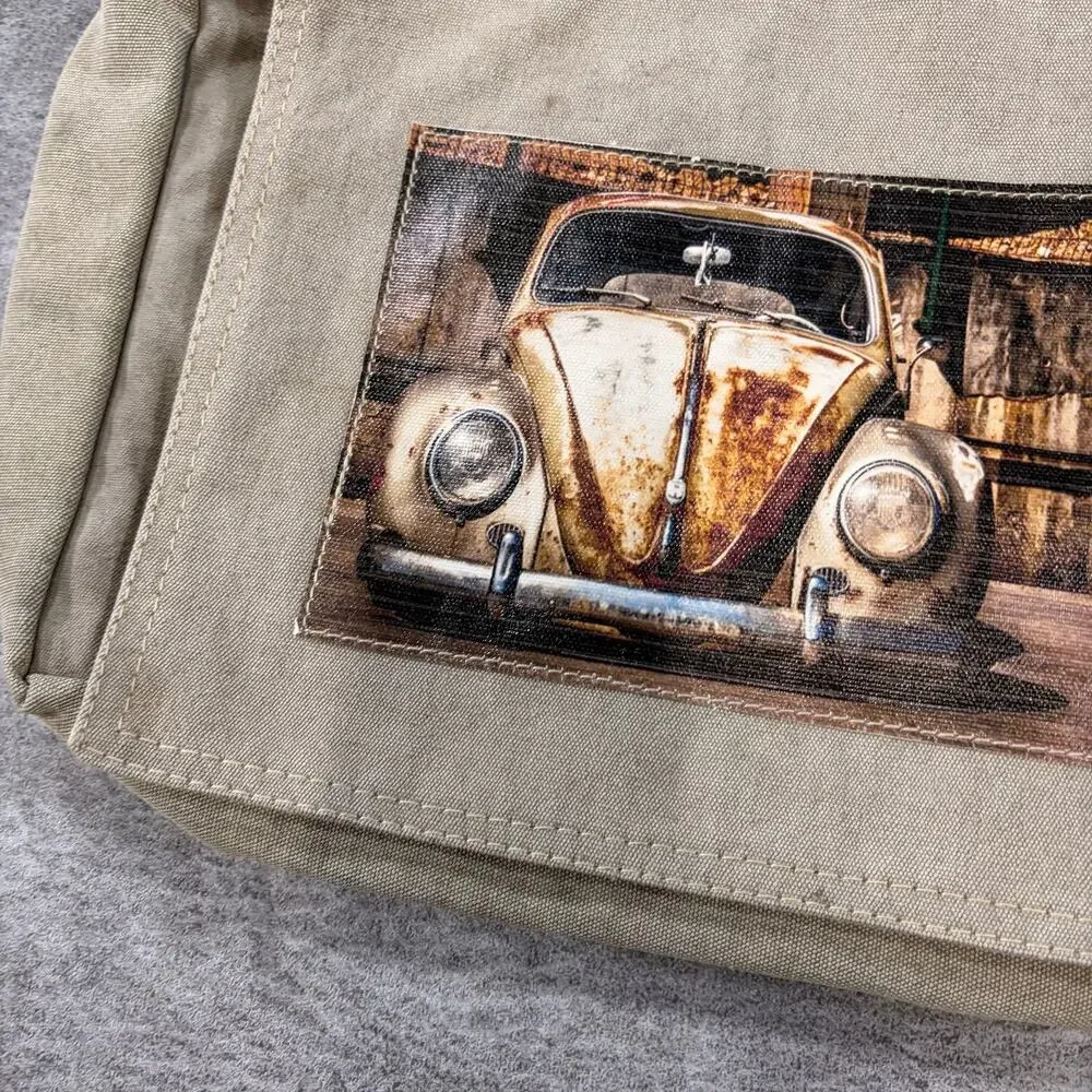 Canvas Vintage Volkswagen Beetle Messenger Bag